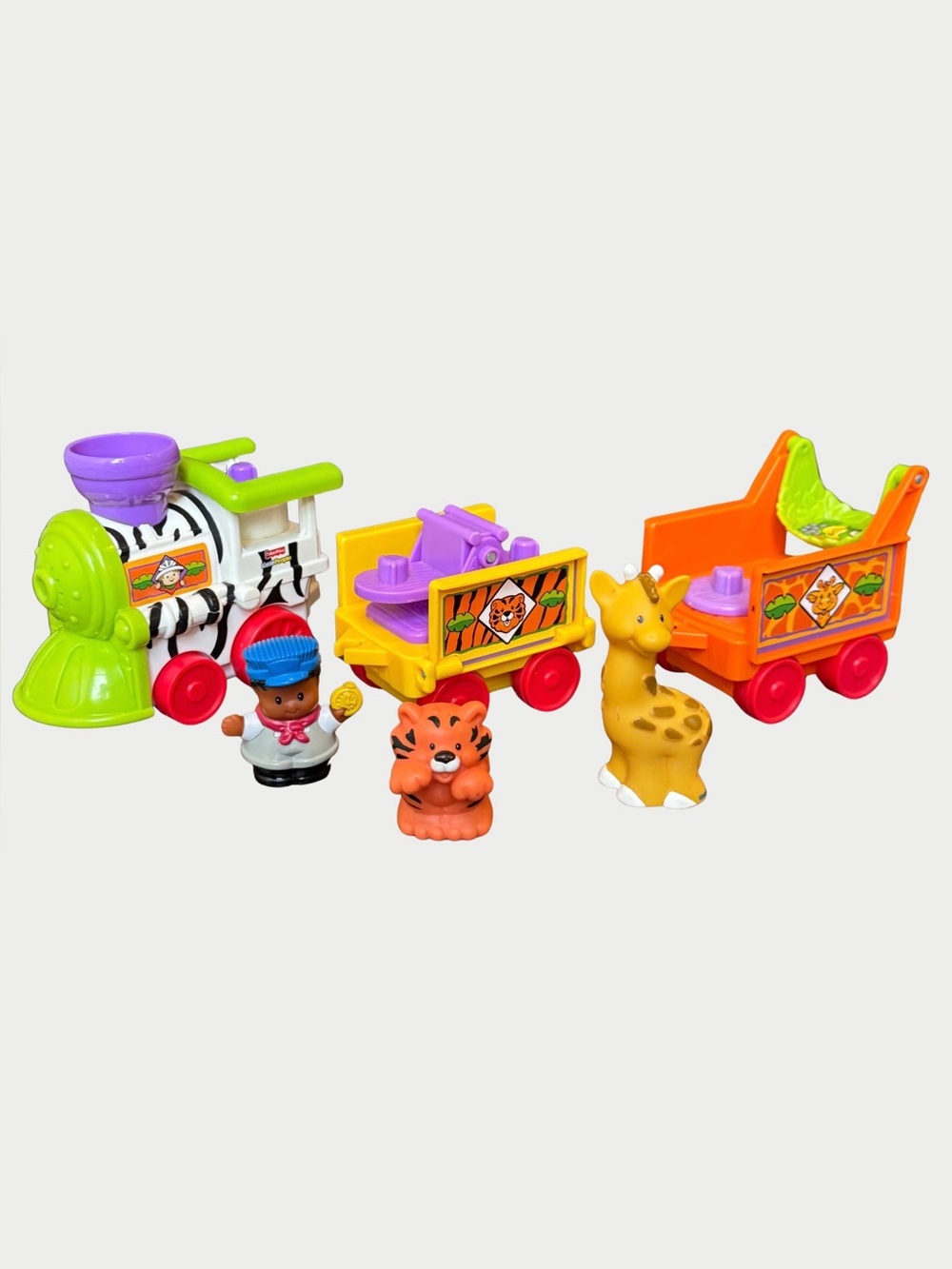 Fisher Price Little People Musical Circus Zoo 3pc Train